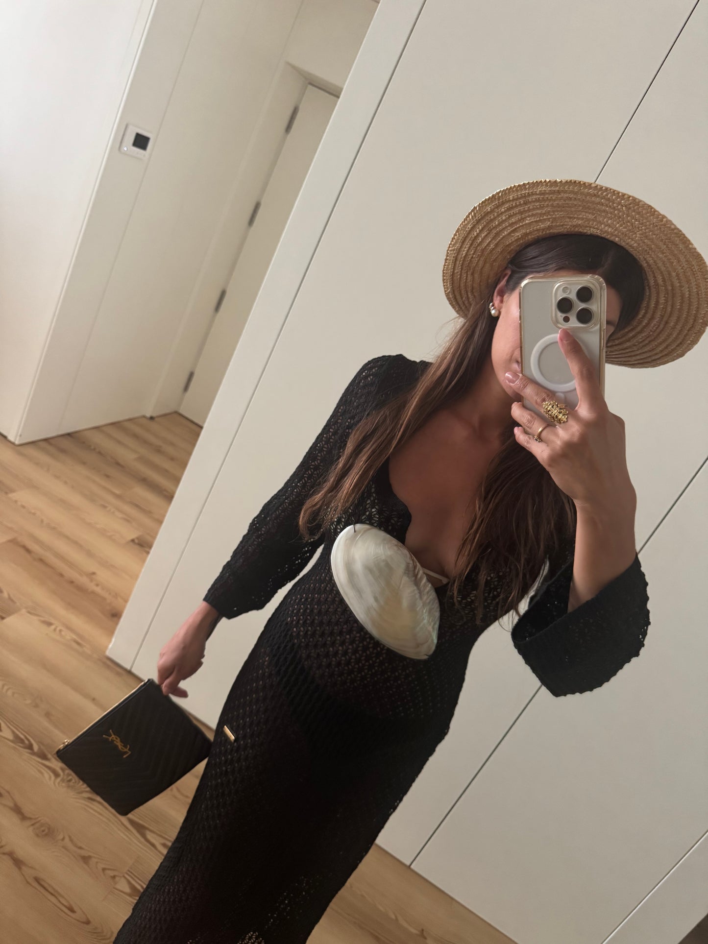 KIMONO PRETO CONCHA