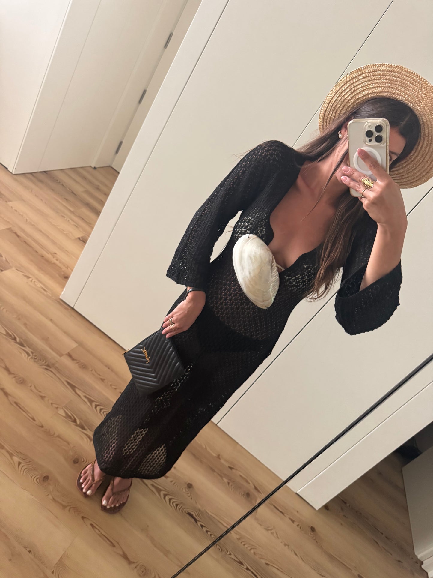 KIMONO PRETO CONCHA