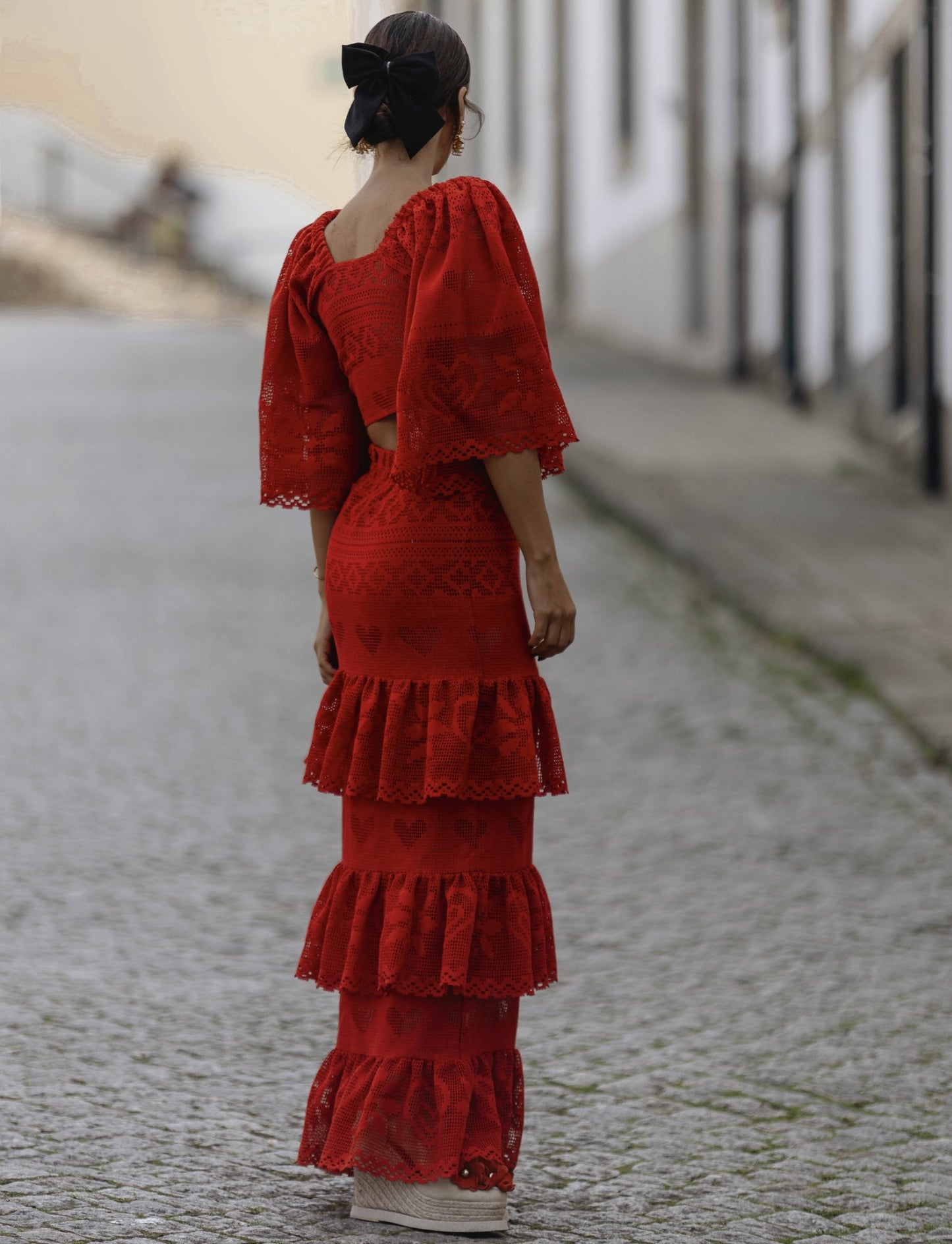 CONJUNTO CROCHÉ VERMELHO