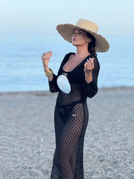 KIMONO PRETO CONCHA