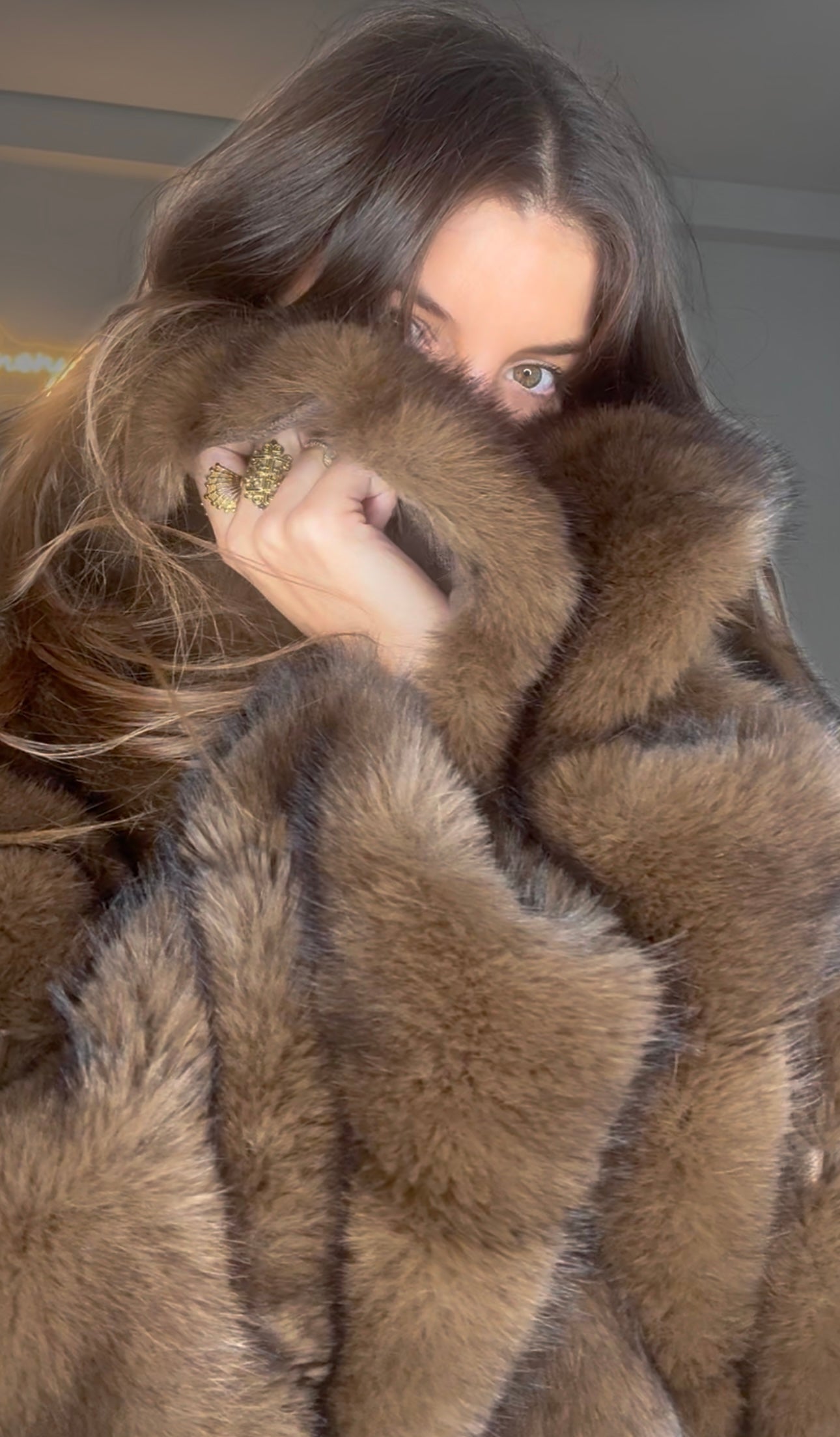 OVERSIZE FAUX FUR JACKET