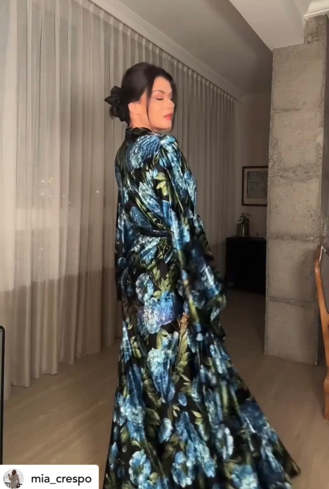 KIMONO BLUE VELVET